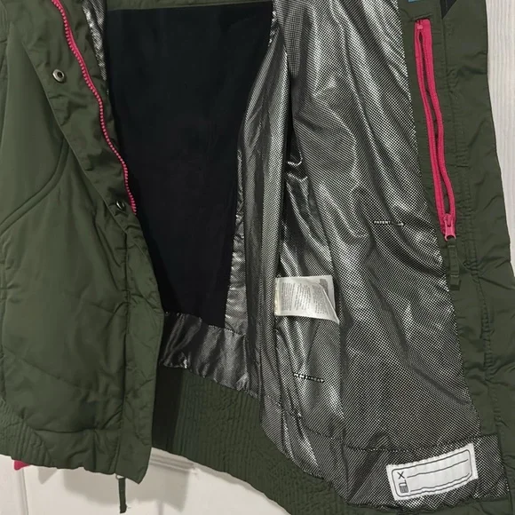 NWT Columbia Horizon Ride II Insulated Hooded JacketGreen Girl Size (14/16)